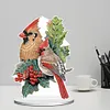 DIY Christmas Bird Santa Diamond Painting Ornaments
