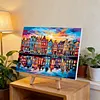 Amsterdam Hues-Framed oil painting by numbers 40*30CM