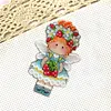 Strawberry DIY Cross Stitch Kit 14CT Thread Art Needlework Fridge Magnet 7x11cm tapestrymarket