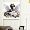 Diamond Painting-DIY Full Round Drill Angel Baby And Dog
