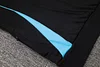 Joyfball 2024/2025 Argentina Half-Pull Hat Style Training Suit  Black Jersey 1:1 Thai Quality Set