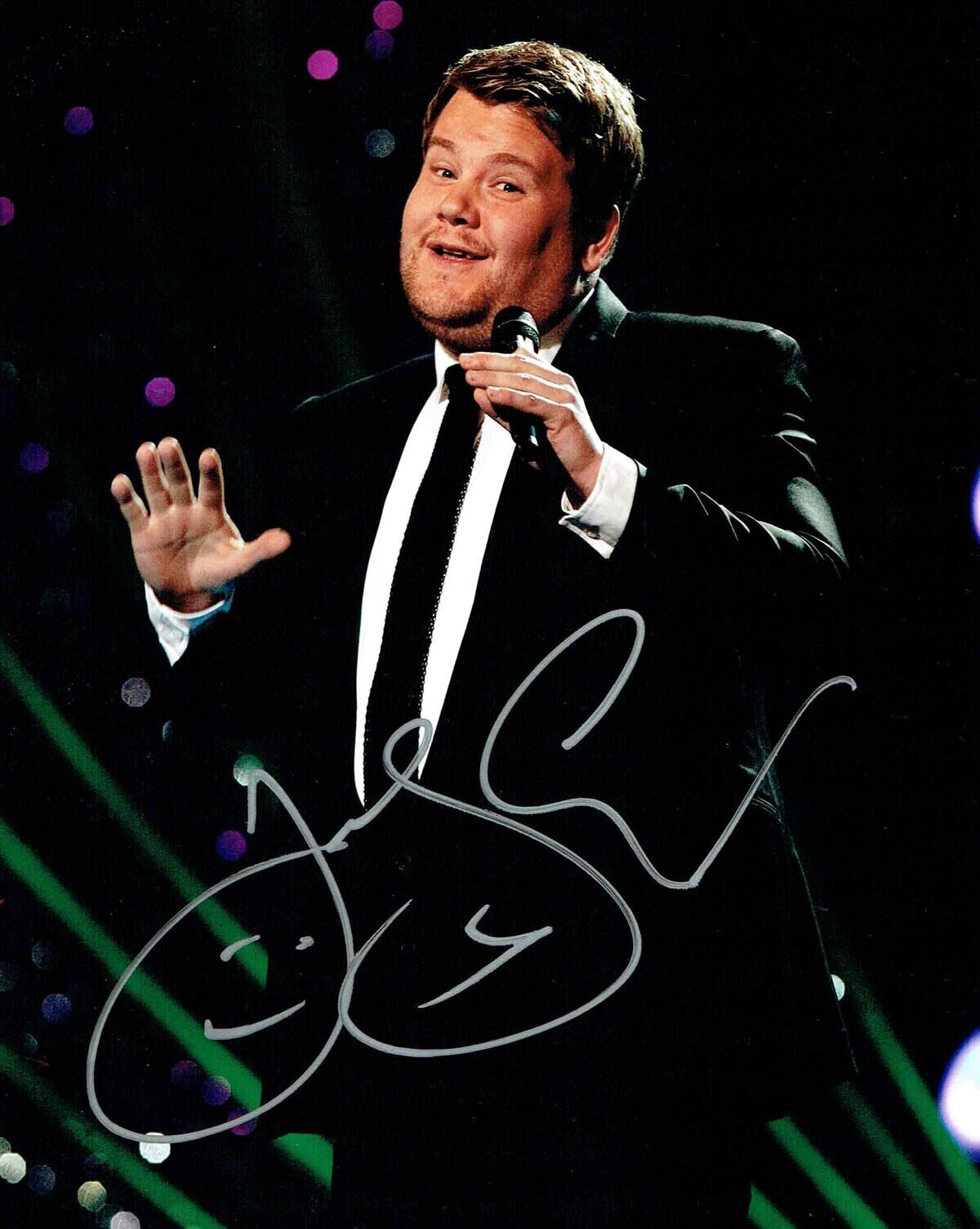 James Corden SIGNED Autograph 10x8 Photo Poster painting AFTAL COA TV Chat Show Host