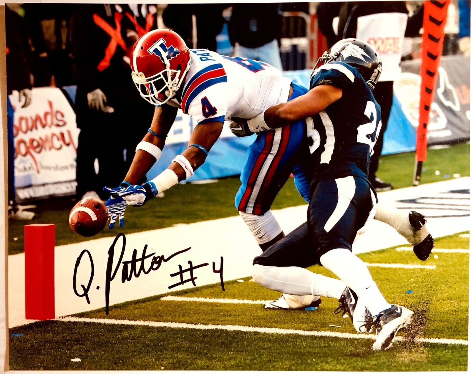 Quinton Patton Signed 8x10 Photo Poster painting Louisiana Tech Bulldogs Auto Autograph