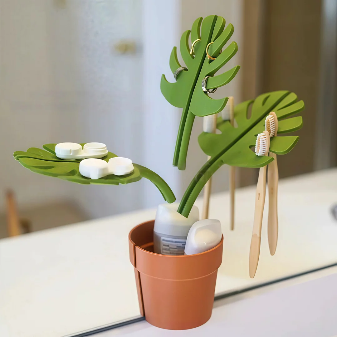 Simulation Plant Bathroom Storage Box 