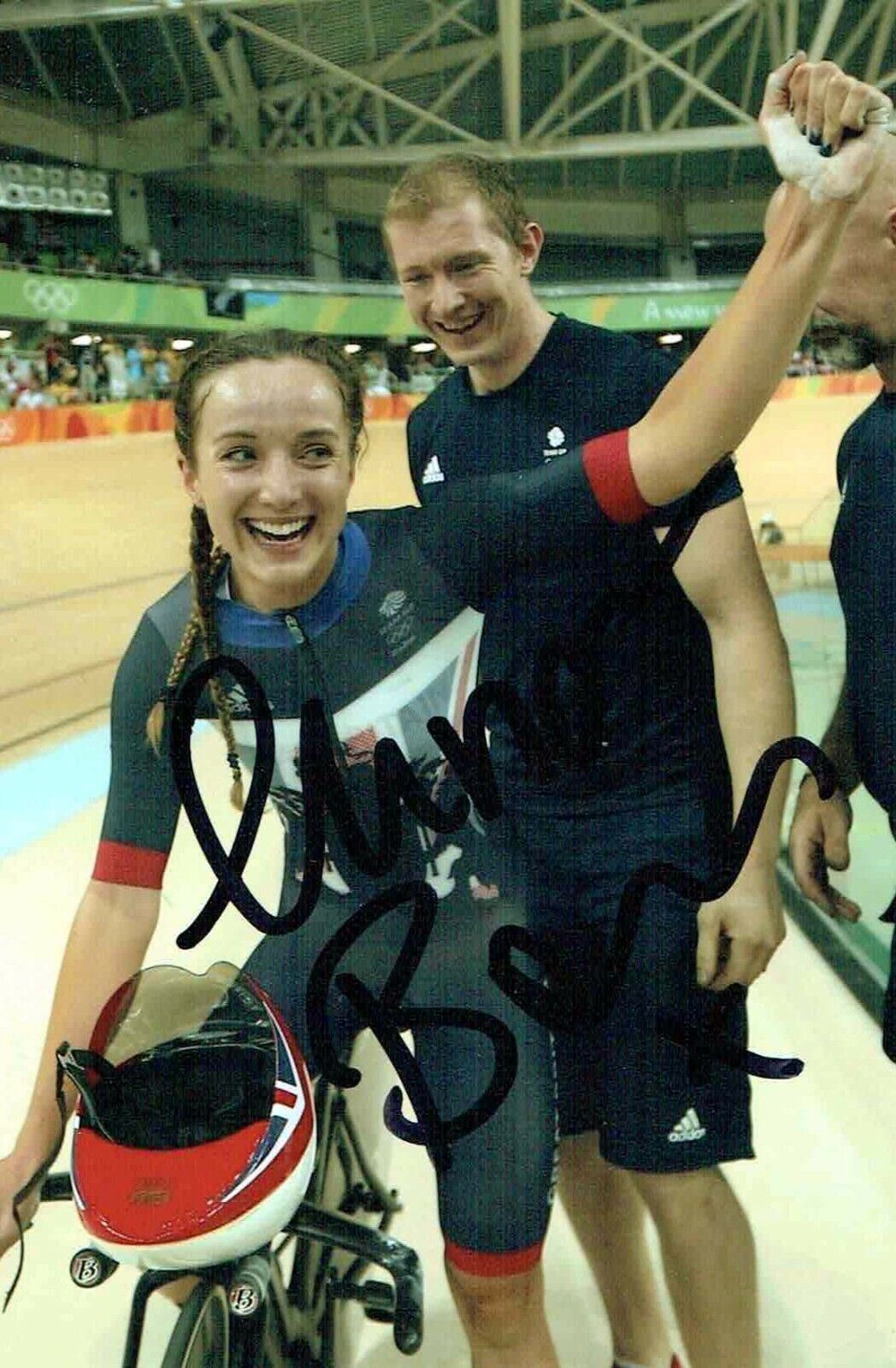 Elinor BARKER Autograph Signed Photo Poster painting 1 AFTAL COA GB Welsh Road & Track Cyclist