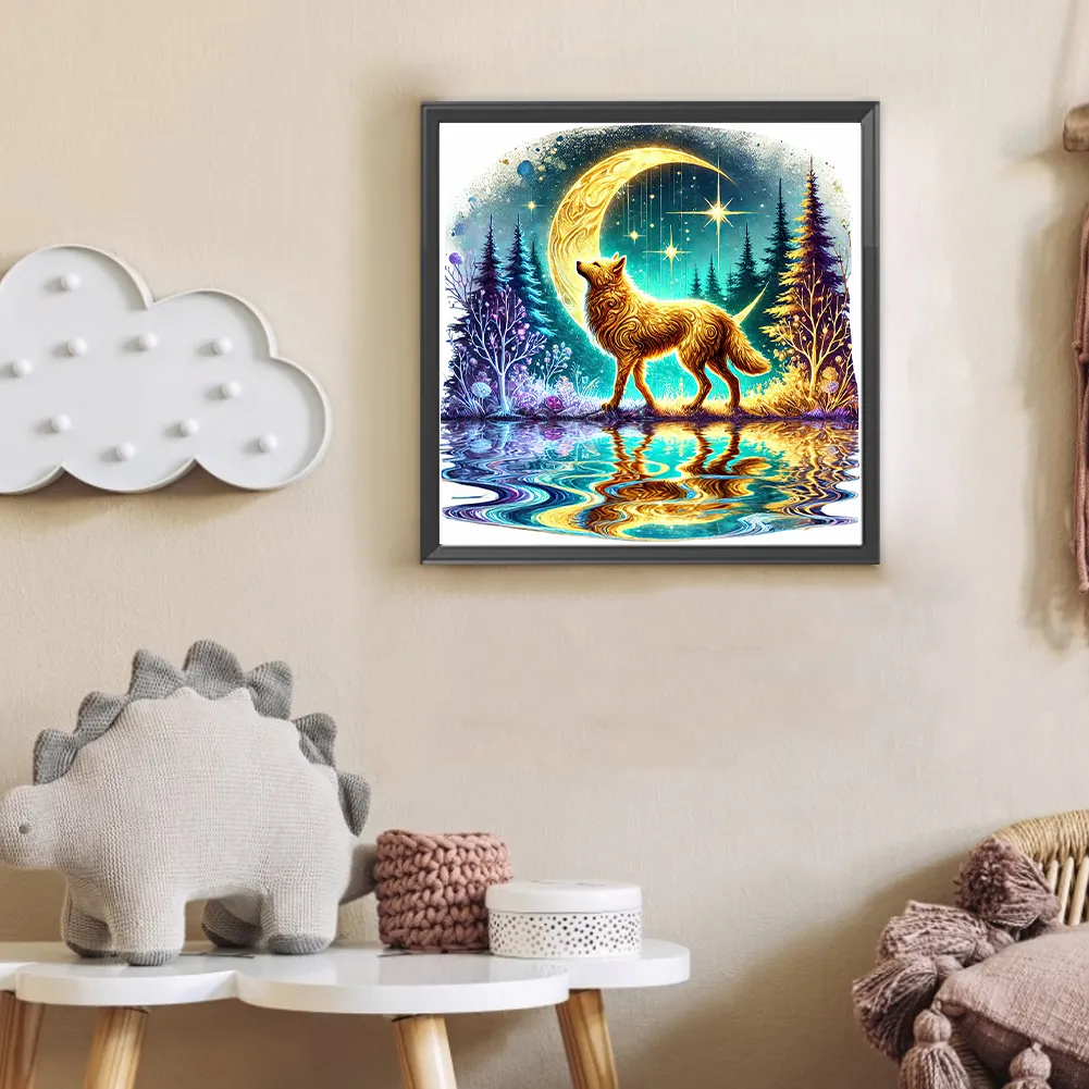 Diamond Painting - Full Round Drill - Wolf(Canvas|30*30cm)