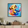 Diamond Painting -DIY Round Drill Cartoon Lions and Stitch