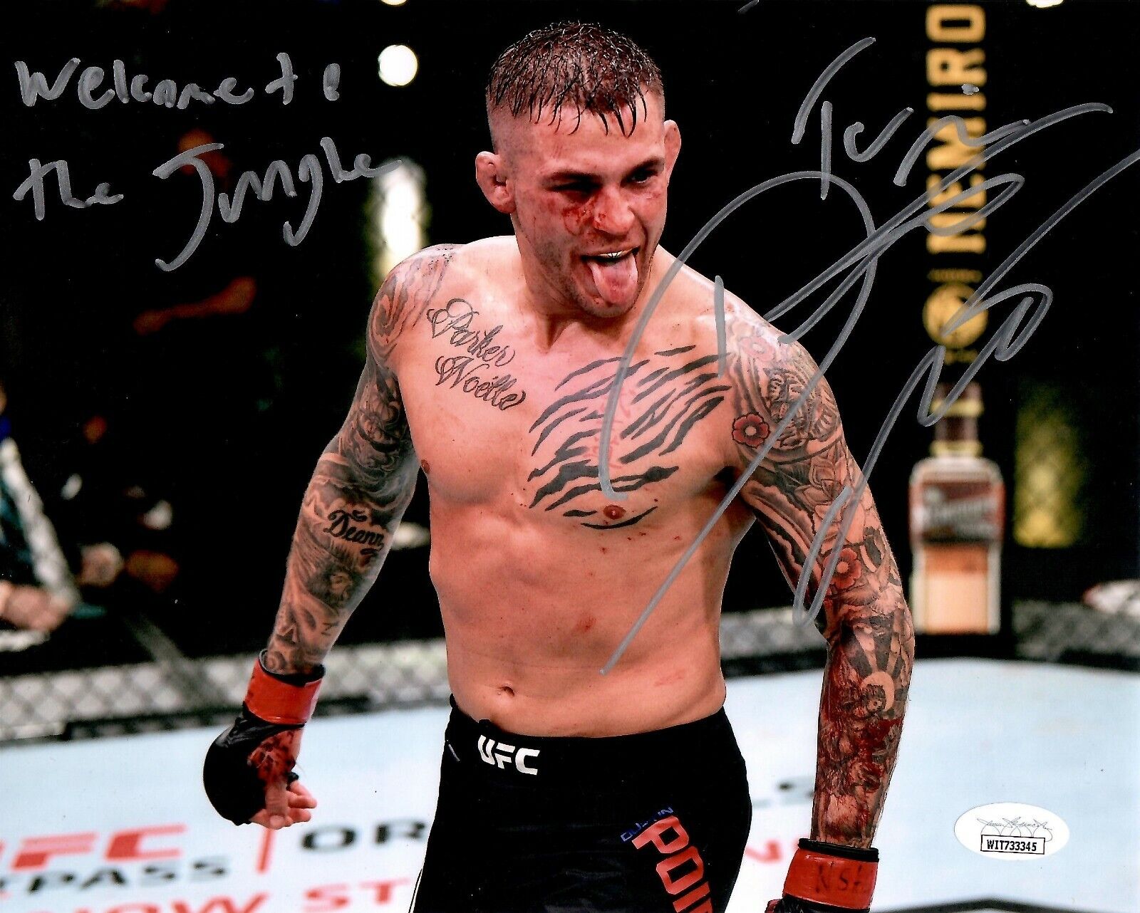 Dustin Poirier autographed signed inscribed 8x10 Photo Poster painting UFC JSA Witness