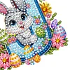 (US Only)PET Double Sided Special Shaped Easter Alphabet DIY Diamond Painting Keychain