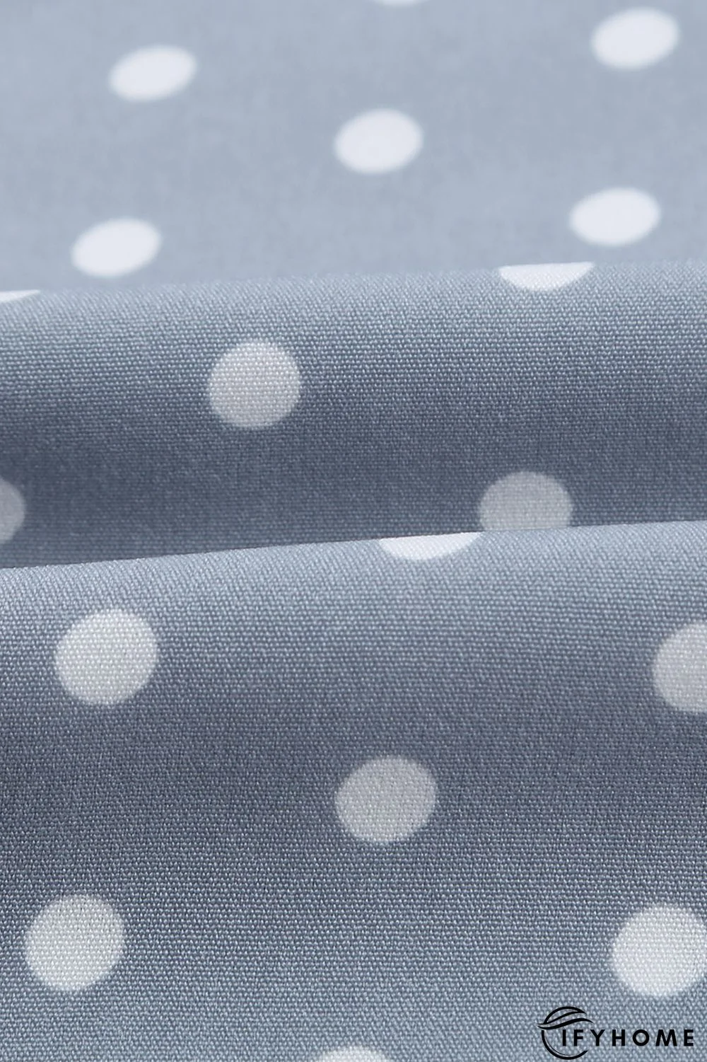 Polka Dot Shirt Collar Short Sleeve Mini Dress | IFYHOME