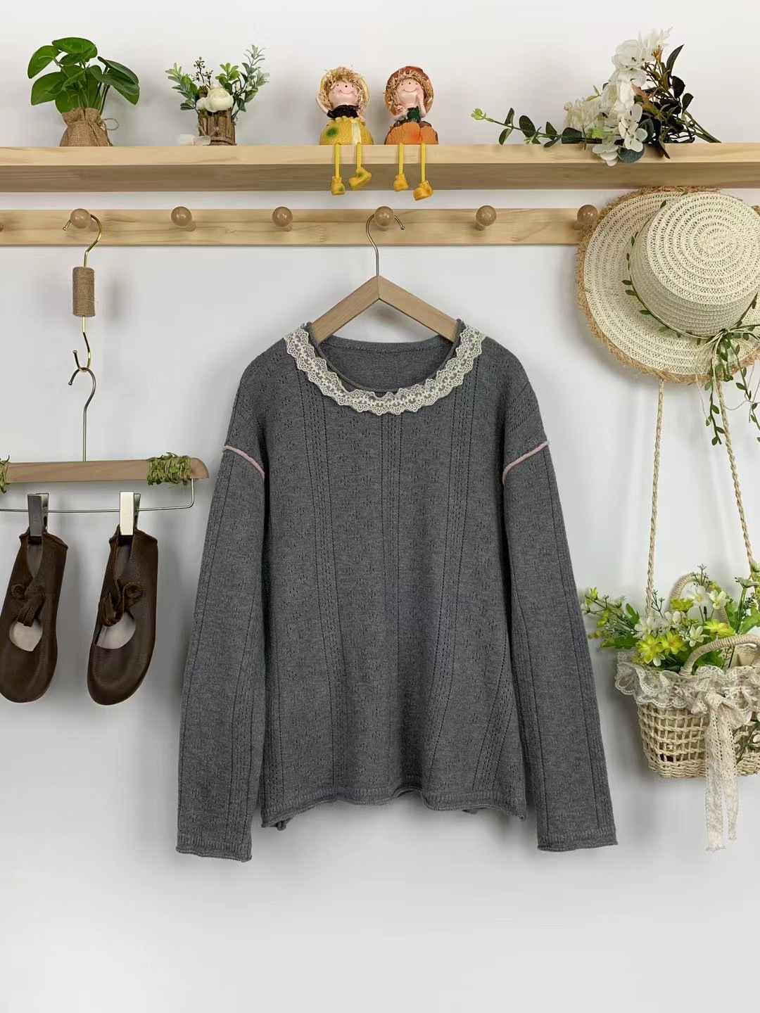 Chicfifth Sweater Women Winter Long Sleeve High Quality Autumn Vintage Top Knitted Cardigan