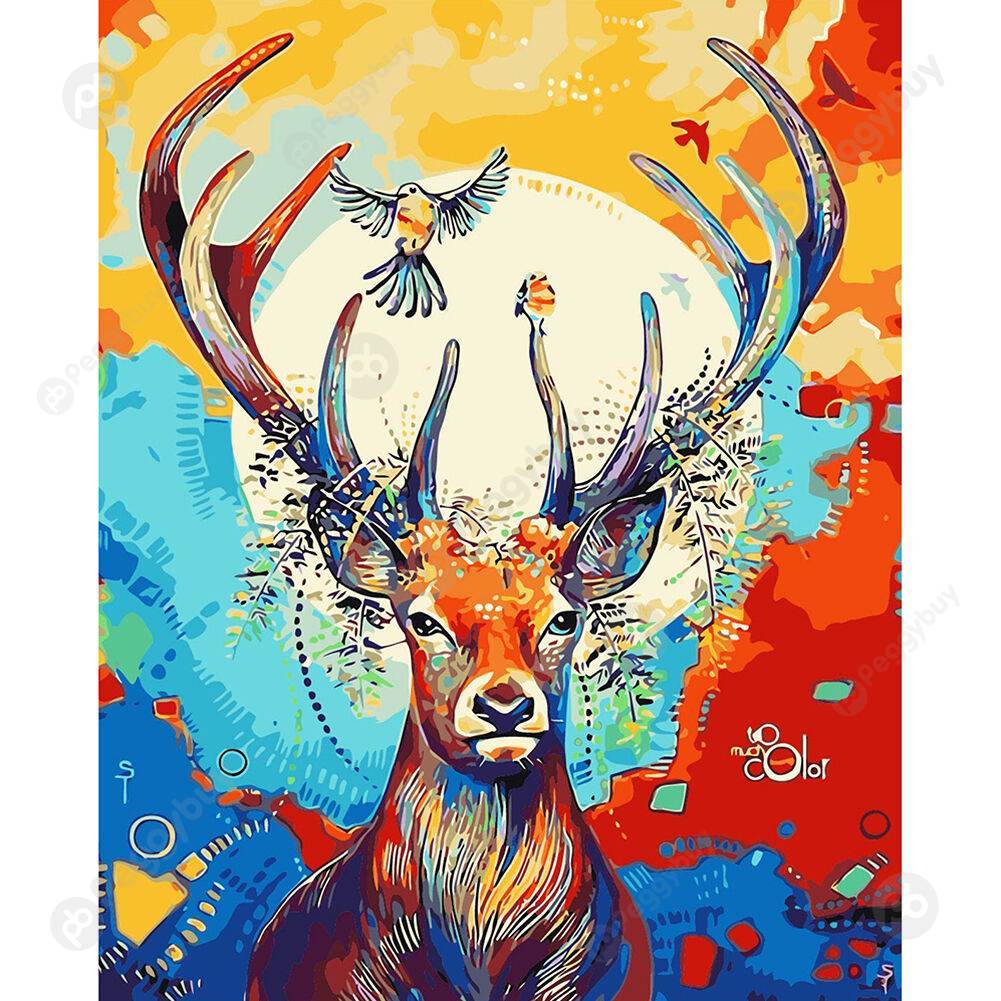 

40*50CM Paint By Numbers-Deer, 501 Original