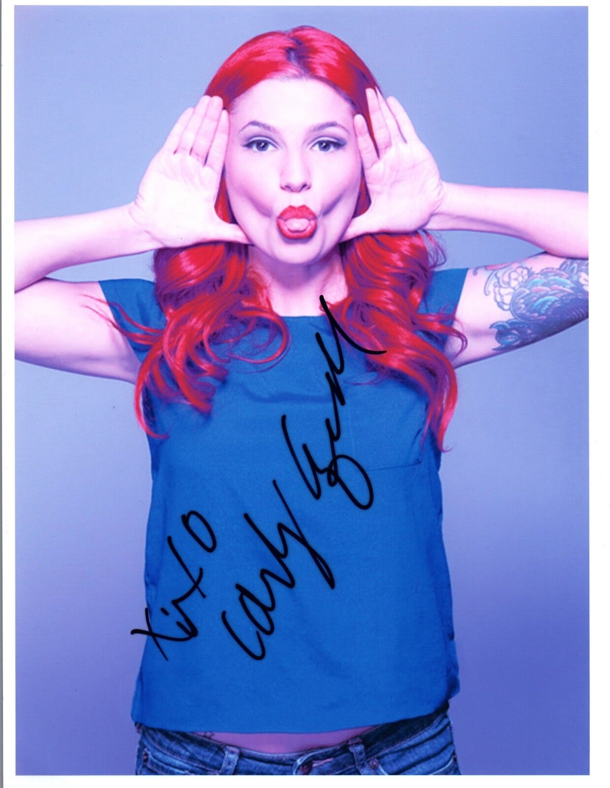 Carly Aquilino Signed Autographed 8x10 Photo Poster painting Girl Code Comedian COA VD