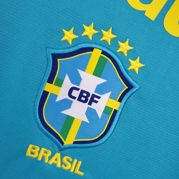 longzi499 - 2020/21 Brazil Away Blue Training Soccer Jersey