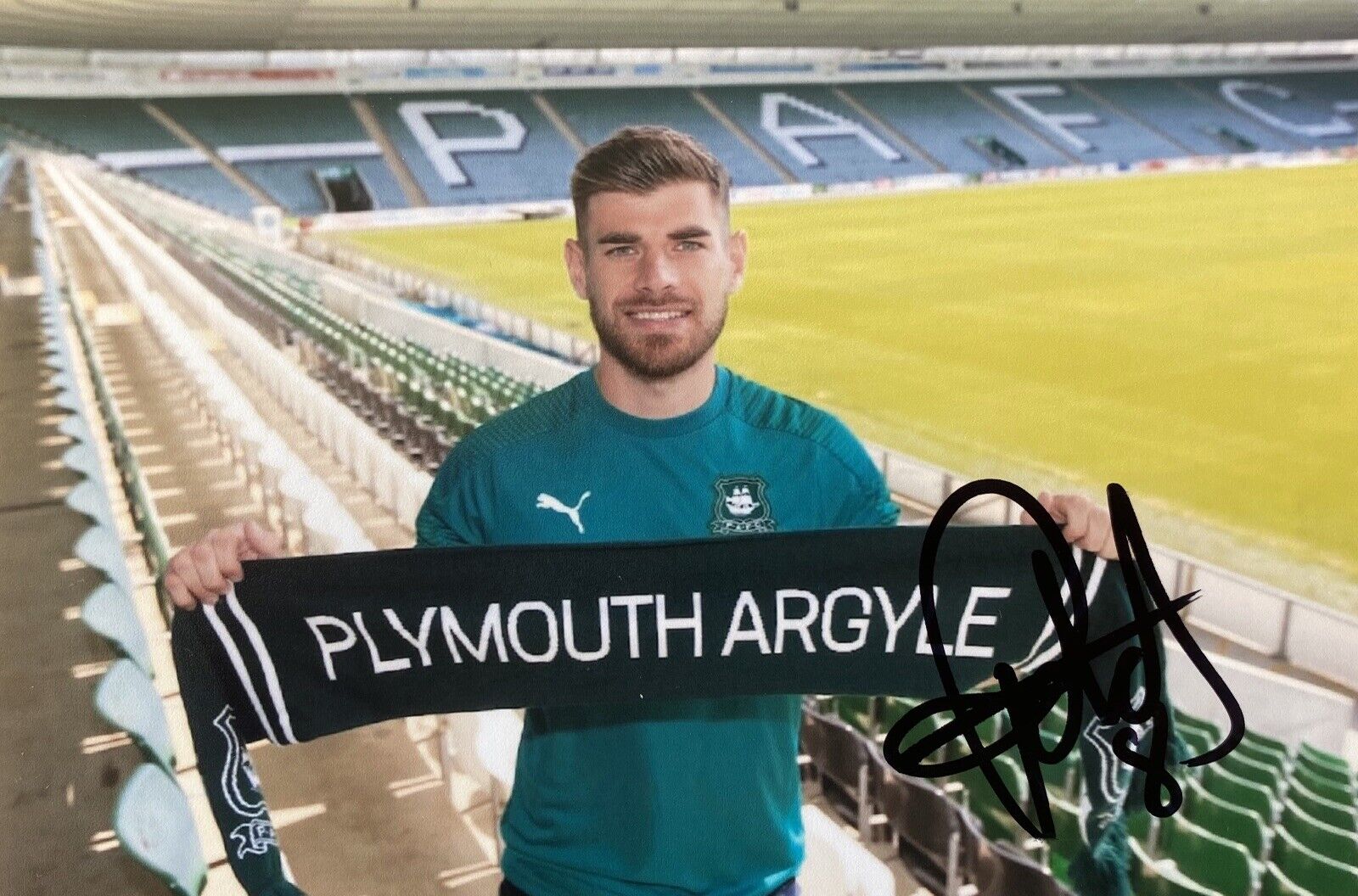 Joe Edwards Genuine Hand Signed Plymouth Argyle 6X4 Photo Poster painting