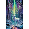 uk.everydayedeals (Limited Stock)Diamond Painting - Square AB Drills - Xmas Aurora Elk(45*75cm)