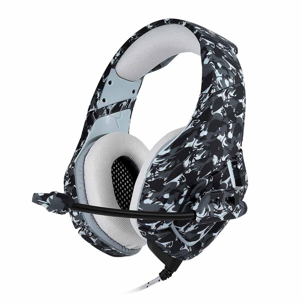 

K1 Stereo Gaming Headset Noise Cancelling Wired Headphones with Mic (Grey), 501 Original
