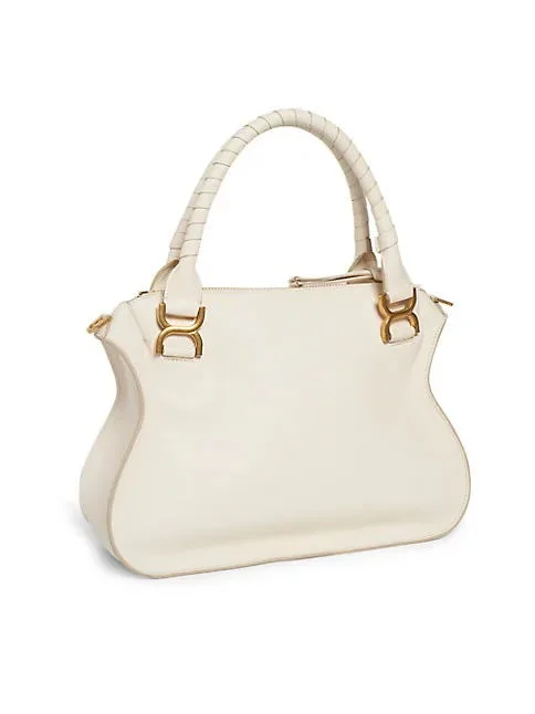Chlo&eacute; Medium Marcie Leather Satchel bag