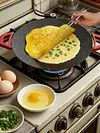 Smokeless Electric BBQ Grill Baking Trays with Handles Removable Grilling Plate 12/14/16in Round Nonstick Cooking Griddle Pan for Steaks Burgers Pancakes