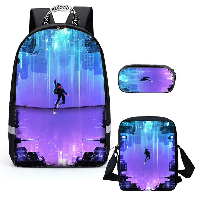 Buzzdaisy FOR U DESIGNS Large Capacity Children School Backpack Bookbags Unique 3D Spider Man Printed Knapsack