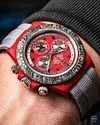 DiW Rolex Daytona "AVIA RED" In Quartz Fiber
