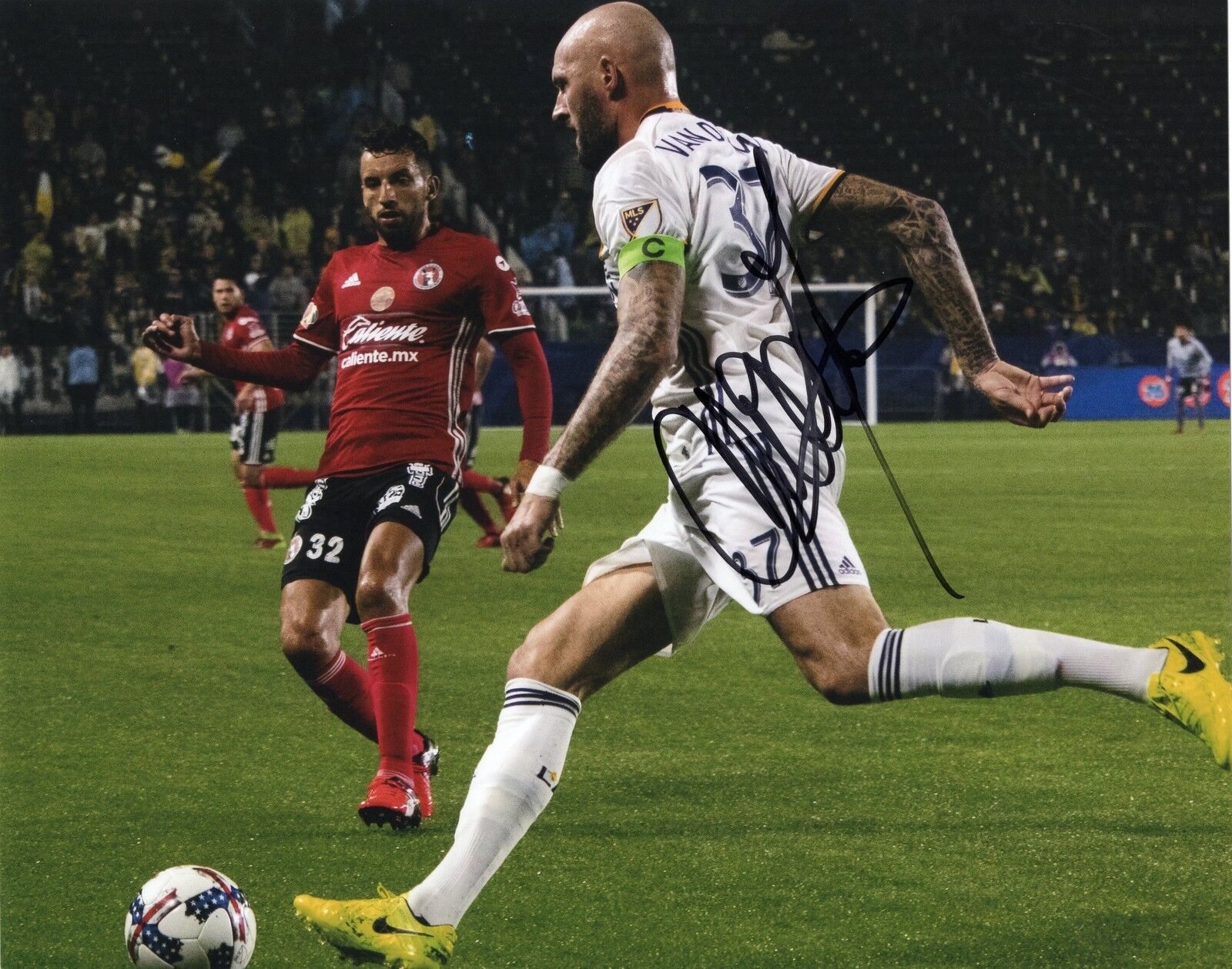 Jelle Van Damme signed 8x10 Photo Poster painting w/COA L.A. Galaxy MLS Soccer #1