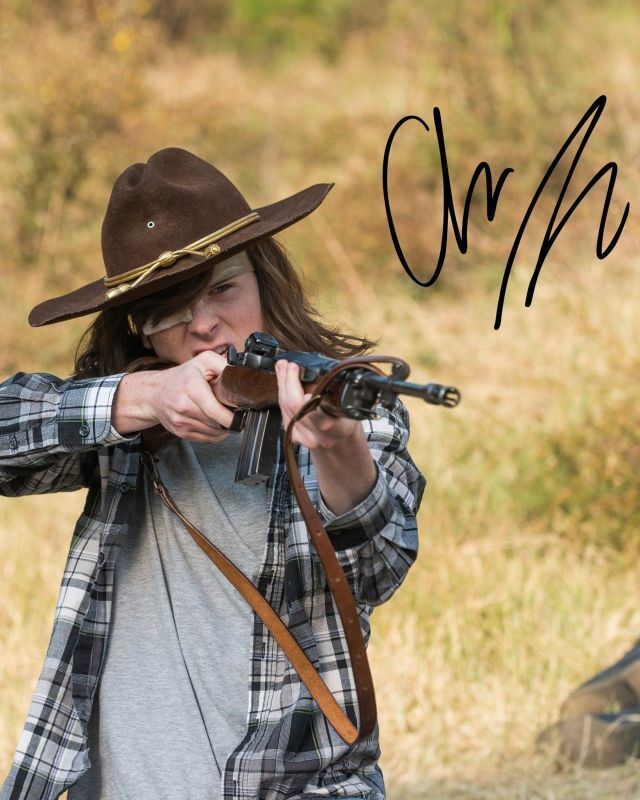 Chandler Riggs - The Walking Dead Autograph Signed Photo Poster painting Print