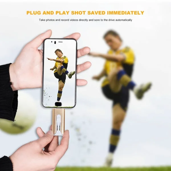 ✨32~256GB Micro USB + 8 Pin + USB 3.0 4 in 1 Mobile Phone Computer U-Disk