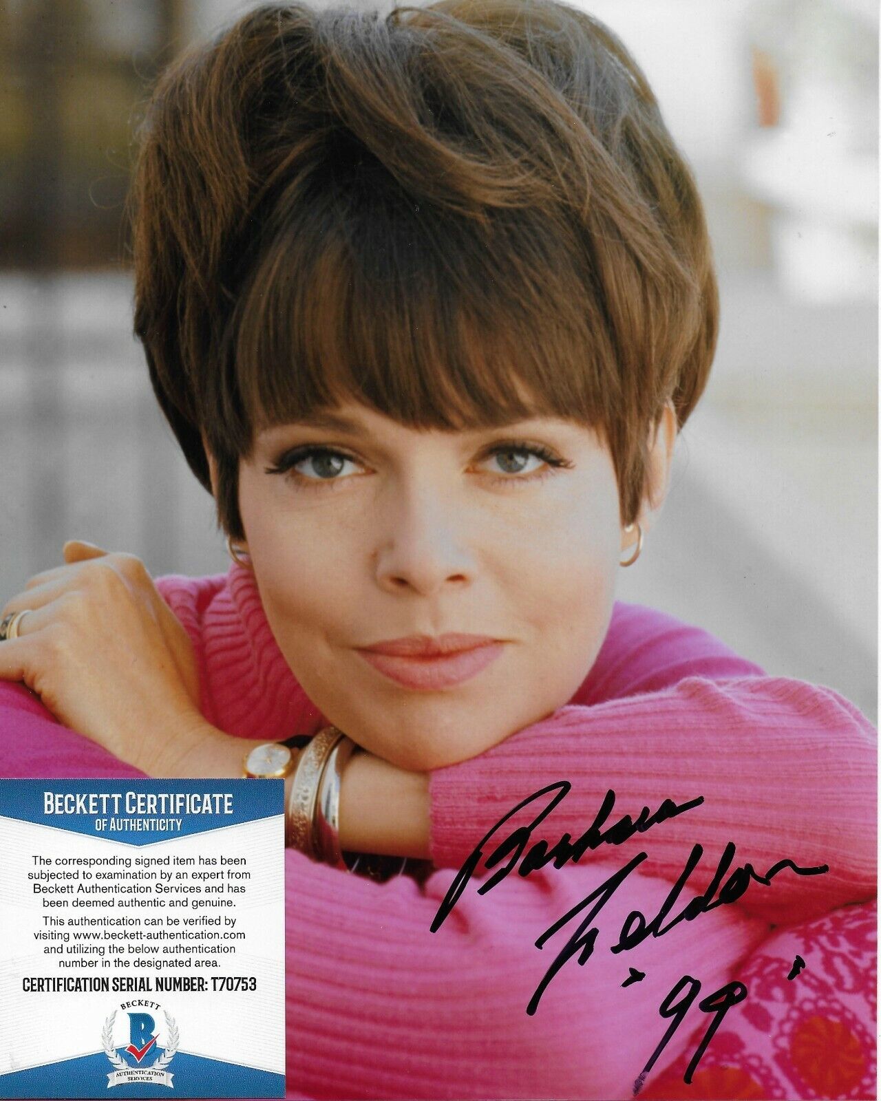 Barbara Feldon Get Smart Original Autographed 8X10 Photo Poster painting w/Beckett COA #2