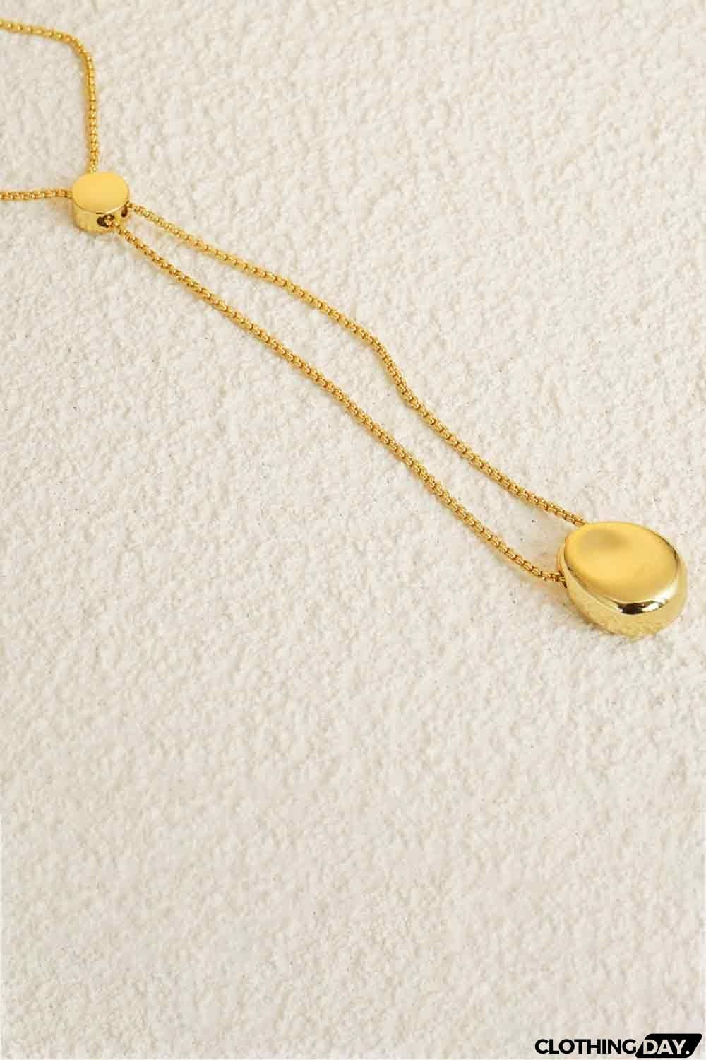 18K Gold-Plated Sweater Chain Necklace