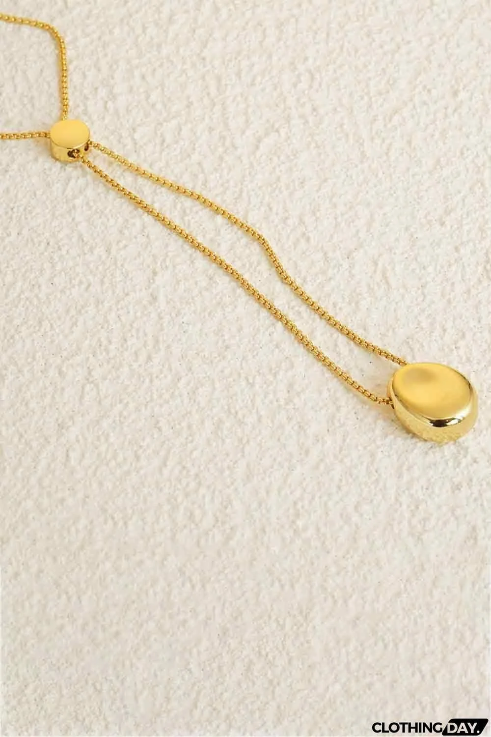 18K Gold-Plated Sweater Chain Necklace