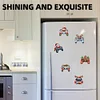 (US Local)6PCS  Xmas DIY Crystal Refrigerator Magnet for Decor (Game Controller)