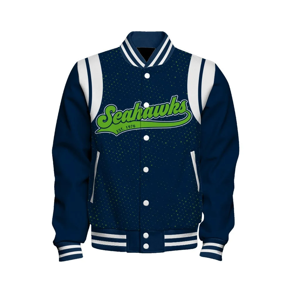 Seattle Seahawks National Football League 2024 Make Your Mark Unisex Varsity Jacket
