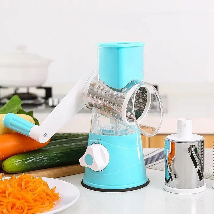 manual multifunctional round mandoline slicer potato cheese vegetable cutter slicer kitchen gadgets