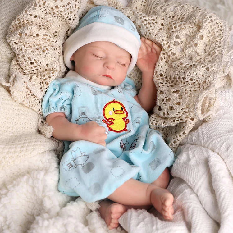 Babeside Noah 12"/16" Realistic Silicone Sleeping Baby Little Infant Boy Best Gift for Kids