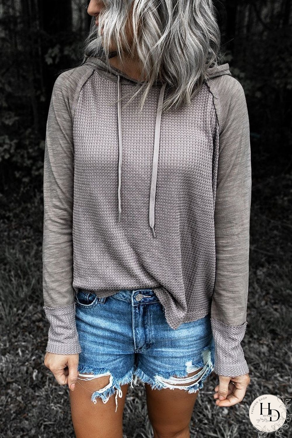 Casual  Plain Joint Long Sleeve Top