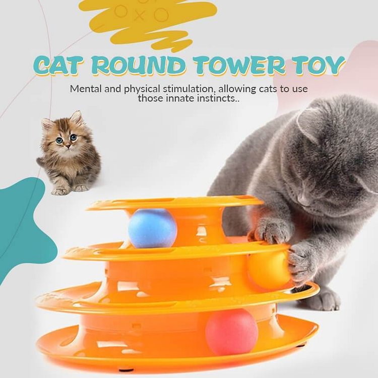 Cat Round Tower Toy