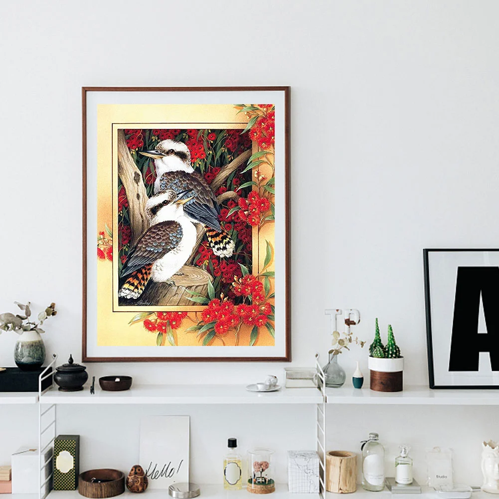 Diamond Painting - Partial Special Shaped Drill - Flower Bird(Canvas|30*40cm)