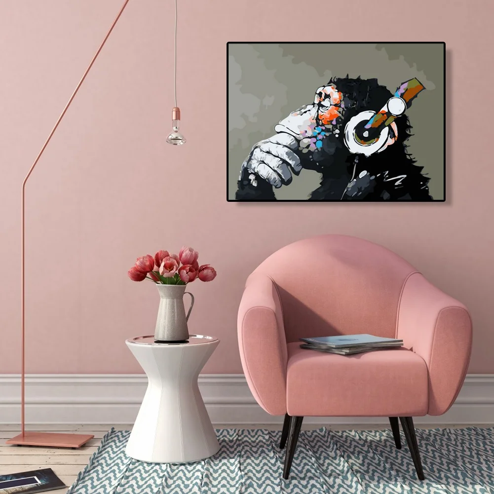 Music Monkey - Paint By Number(50*40cm)
