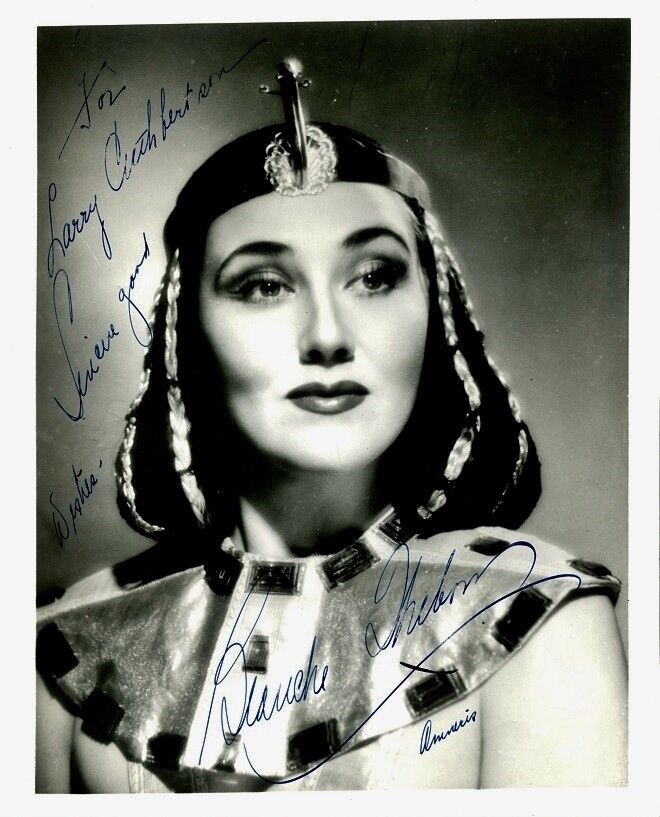 Vintage BLANCHE THEBOM Signed Photo Poster painting