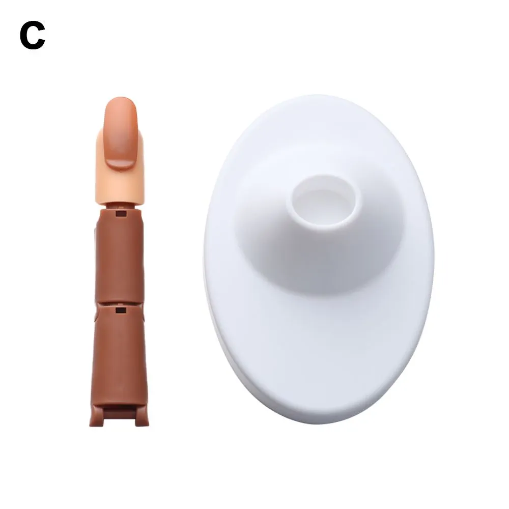 Nail Art Practice Display Stand Showing Shelf Manicure Joint Finger Manipulator Nail Piece Set Beginner Practice Activity Finger