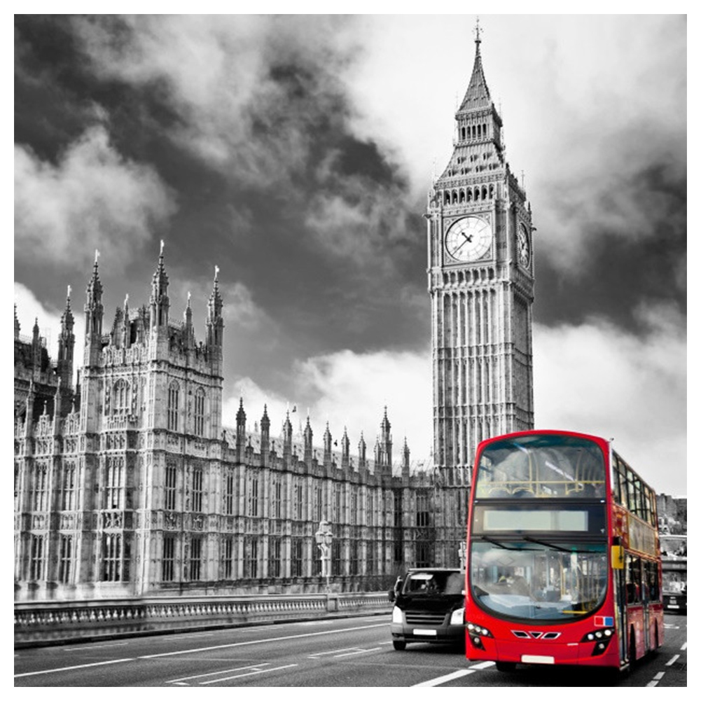 

40*40CM - Square Drill Diamond Painting - Elizabeth Tower Big Ben, 501 Original
