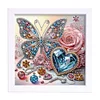 5D DIY Partial Special Shaped Drill Diamond Painting Butterfly Art19.2x19.2cm