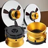 1 Pair Reel To Reel Tape Nab Hub Adapter Polished Aluminum Alloy 10 Inch Opener