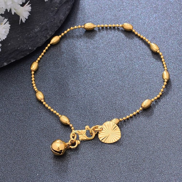20CM Trendy Chain Gold Color Bracelet Chain For Men/Women