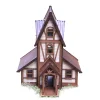 Fairytale Wooden House Gothic Traditional Attic House Castle