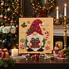(20x20cm)Gift Gnome DIY Pearl Painting Art With Inner Wooden Framed Kit
