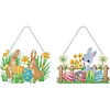 DIY Special Shaped Diamond Painting Easter Egg Bunny Festival Hanging With Lamp String Kit