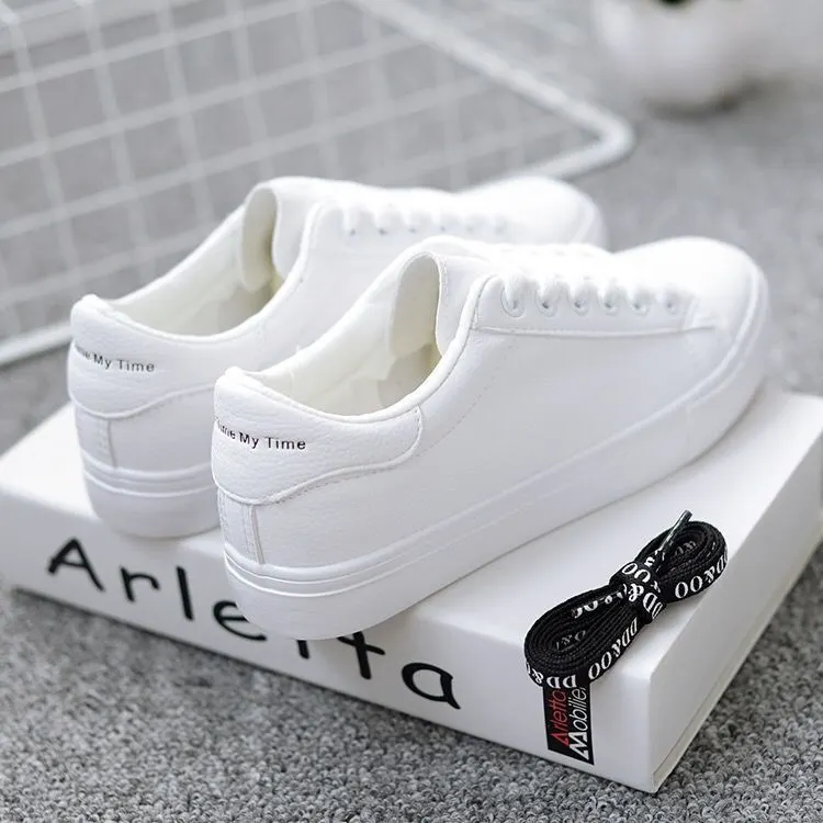 Breakj Breakj White Shoes Women 2025 Spring And Autumn New Fashion Flat Shoes Students Breathable Women's Shoes Net Red Single Shoes Casual White Shoes