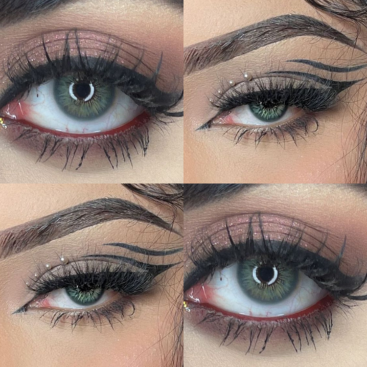 Sun-kissed Cassie Green Colored Contact Lenses